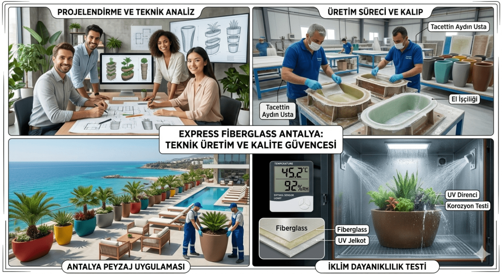 Antalya Fiberglass Üretim Hattı ve Polyester Ürün Kalite Kontrol Testleri