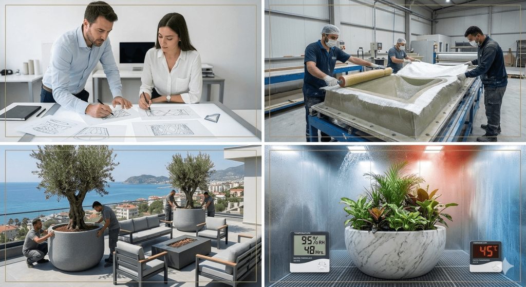 Antalya Fiberglass Kurumsal Üretim Projelendirme ve Kalite Kontrol Süreçleri