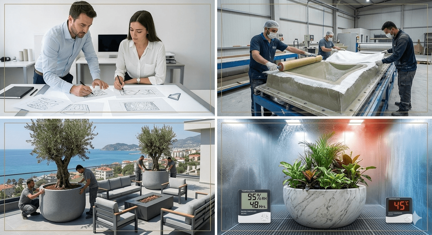 Özel fiberglass üretim projesi